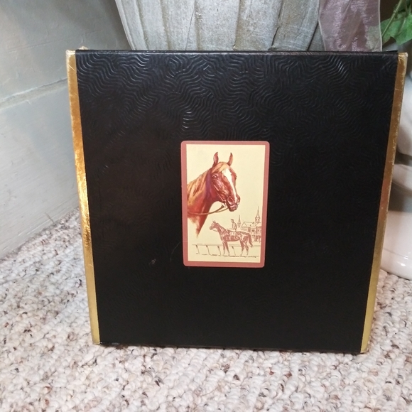 Vintage 1950's Duratone Horse Decorated Calypso Card Game Boxed Set - Picture 6 of 8